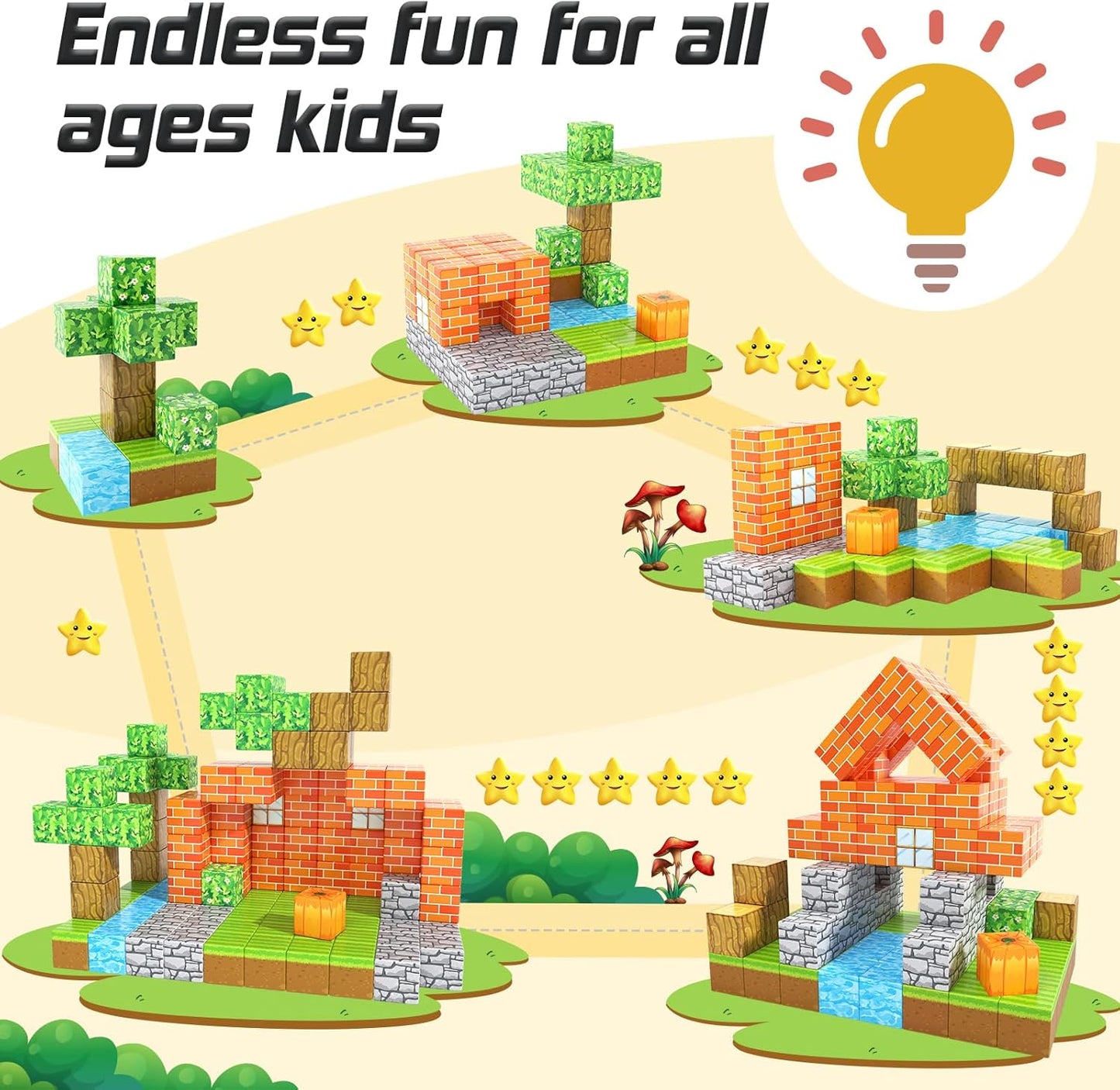 2026 Magnetic Building Blocks™ | 144-Piece STEM Construction Set