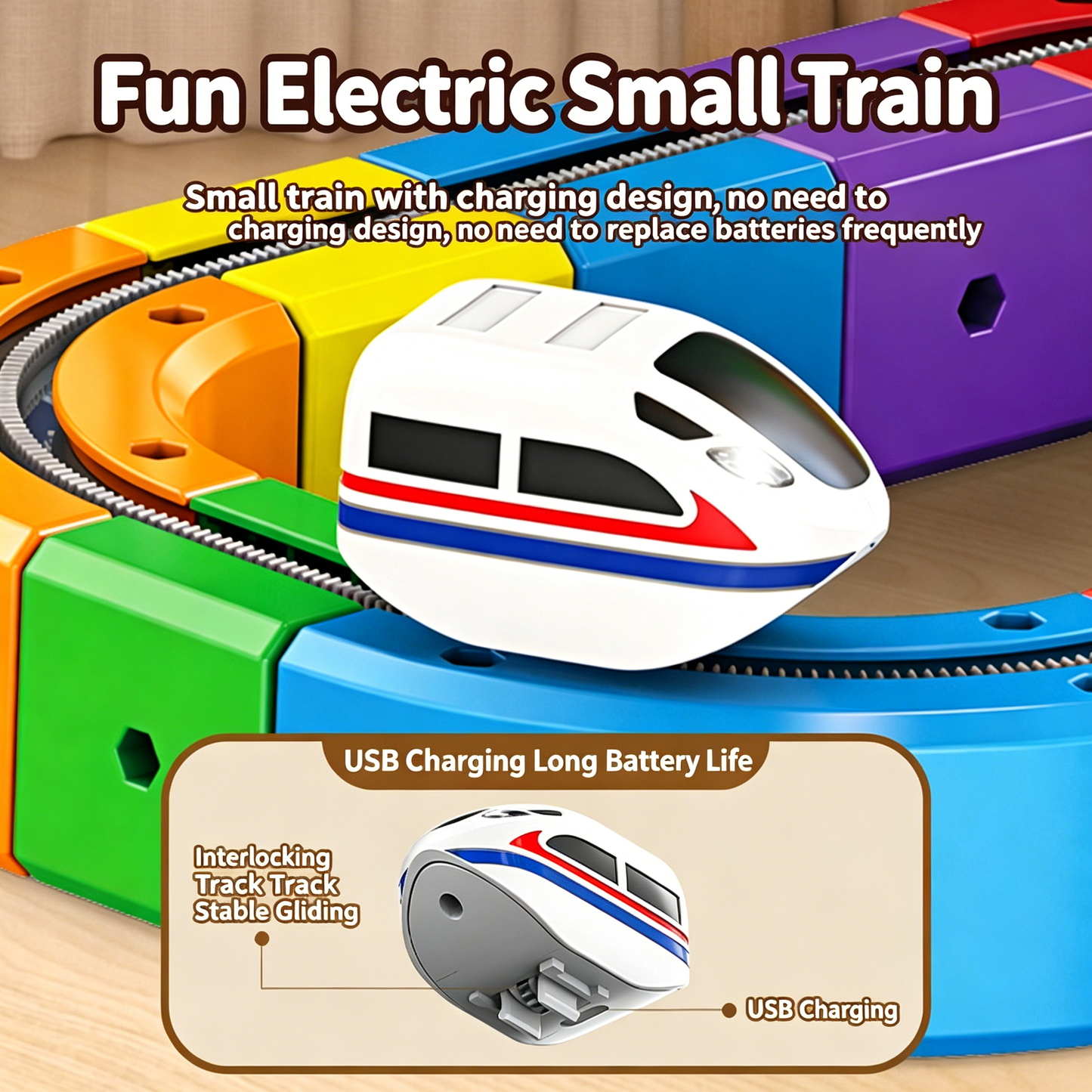 2026 Magnetic Track Car™ | STEM Building Blocks Racing Track Set