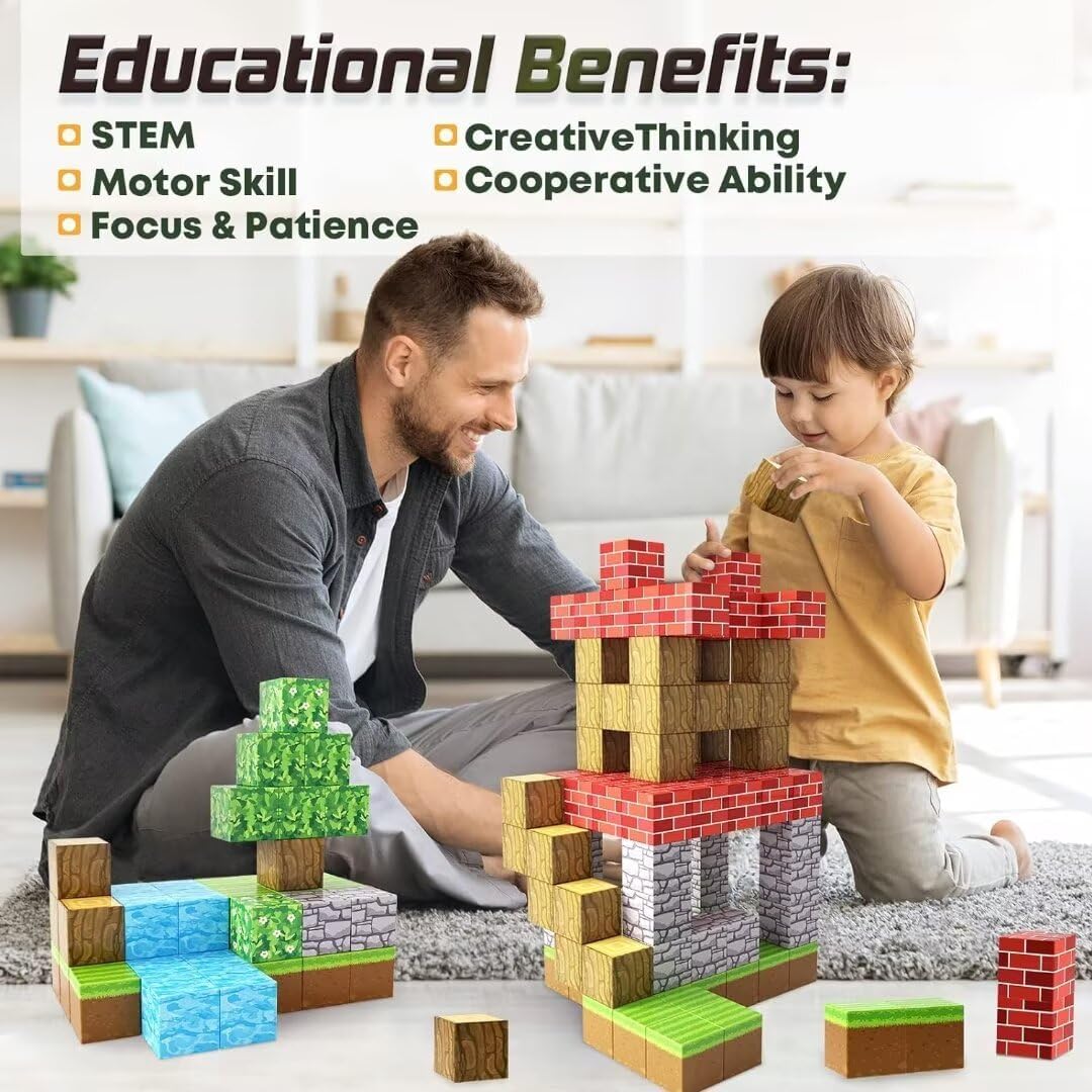 2026 Magnetic Building Blocks™ | 144-Piece STEM Construction Set