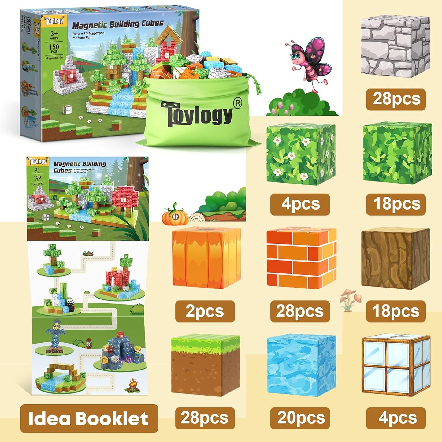 2026 Magnetic Building Blocks™ | 144-Piece STEM Construction Set