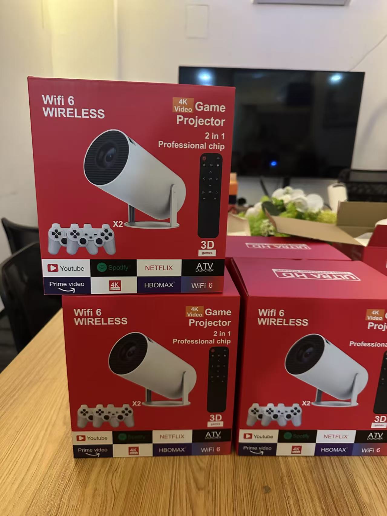 2026 GameBox Projector™ | Smart HD Projector with 20,000 Built-in Games