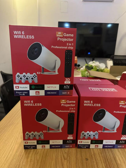 2026 GameBox Projector™ | Smart HD Projector with 20,000 Built-in Games