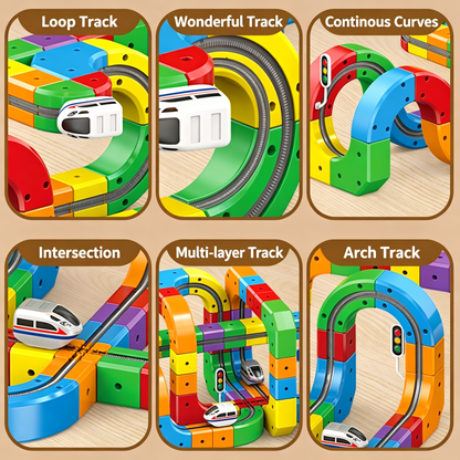 2026 Magnetic Track Car™ | STEM Building Blocks Racing Track Set