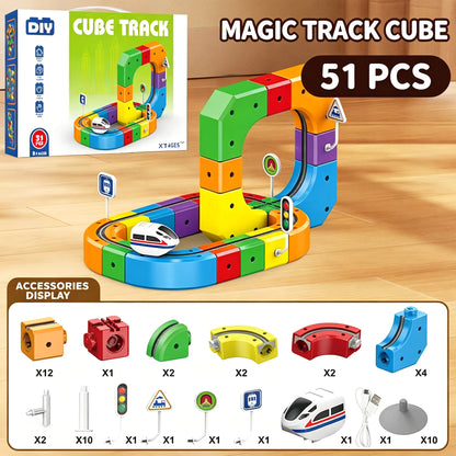 2026 Magnetic Track Car™ | STEM Building Blocks Racing Track Set