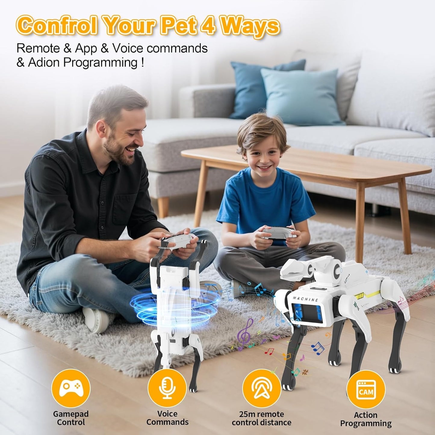 2026 Smart AI Robot Dog™ | App & Remote Control Interactive Robot Pet